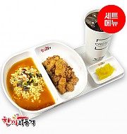 라면+후라이드치킨+음료
