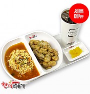 라면+탕수육+음료