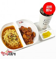 라면+불닭치킨+음료