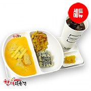 매콤크림떡볶이+튀김+음료