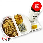 상하이짜장라볶이+튀김+음료