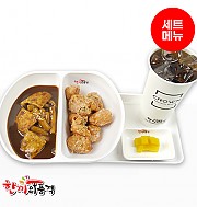 상하이짜장떡볶이+까르보치킨-단무지