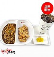 상하이짜장라볶이+탕수육-단무지