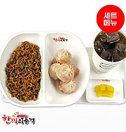 짜파게티+통통매운만두+음료-단무지