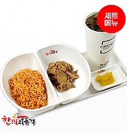 비빔면+석쇠불고기+음료-단무지