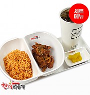 비빔면+석쇠불고기(매콤)+음료-단무지