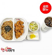 XO게살볶음밥+후라이드치킨+음료+우동국물-단무지