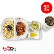 새우삼선볶음밥+양념치킨+우동국물+음료