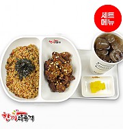 XO게살볶음밥+왕갈비치킨+음료-단무지