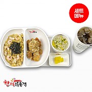 새우삼선볶음밥+까르보치킨+우동국물+음료-단무지