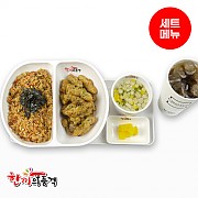 XO게살볶음밥+찹쌀탕수육+우동국물+음료-단무지