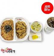 XO게살볶음밥+찹쌀탕수육+우동국물+음료-단무지