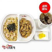 새우삼선볶음밥+찹쌀탕수육+음료-단무지