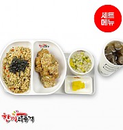 소불고기볶음밥+까르보치킨+우동국물+음료-단무지