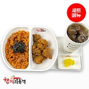 낙지볶음밥+후라이드치킨+음료-단무지