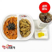 낙지볶음밥+탕수육+음료-단무지