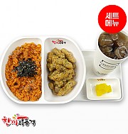 낙지볶음밥+탕수육+음료-단무지