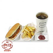 치키니버거+모듬감자튀김+음료