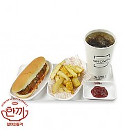 치키니버거+모듬감자튀김+음료