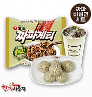 짜파게티+통통만두+음료