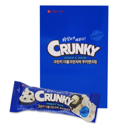 롯데제과-크런키더블크런치바(쿠앤크)