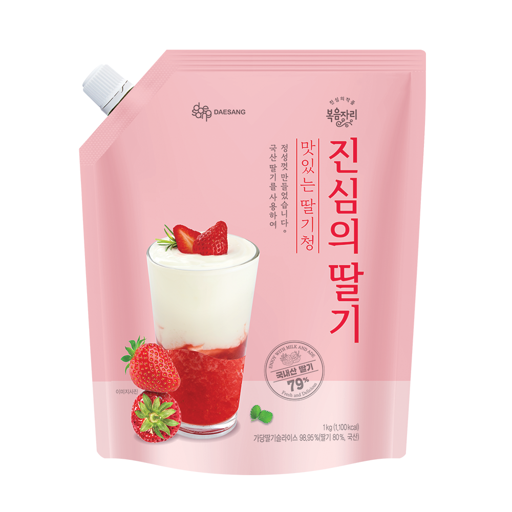 대상-진심의딸기1kg 진짜딸기들어있슴