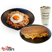 미고랭라면x2개+로제치킨파니니+음료 세트