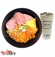 부대찌개라면+음료세트