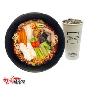 해물짬뽕라면+음료세트