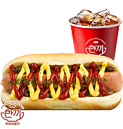 오리지널 핫도그 세트 ( + 음료 )