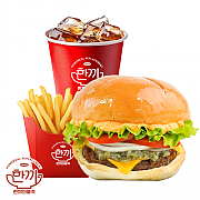 한품 오리지널 버거 세트 ( 음료 + 감자튀김 )