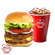 더블치즈 버거 세트 ( + 음료 )