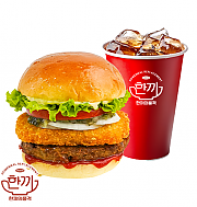 해쉬브라운 버거 세트 ( + 음료 )