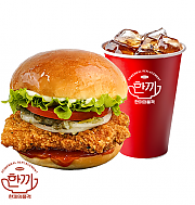 양념 치킨버거 세트 ( + 음료 )